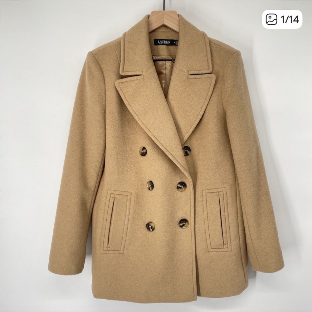 Lauren Ralph Lauren Tan Pea Coat